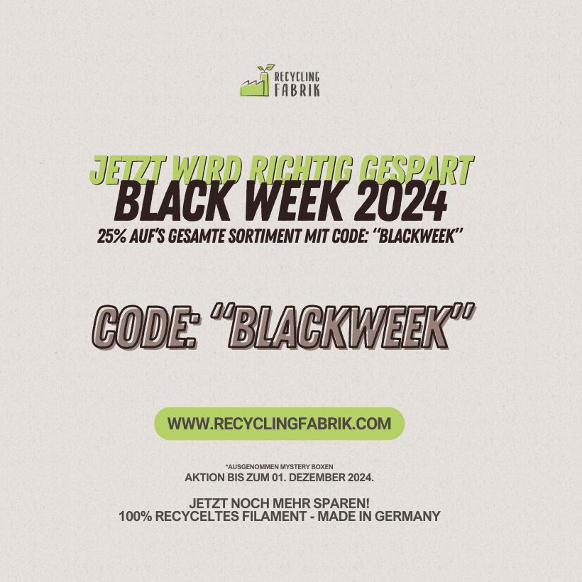 Black Friday Sale 2024 - Recycling Fabrik GmbH
