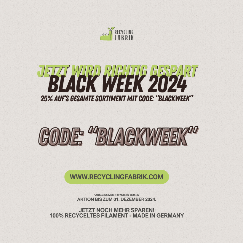 Black Friday Sale 2024 - Recycling Fabrik GmbH